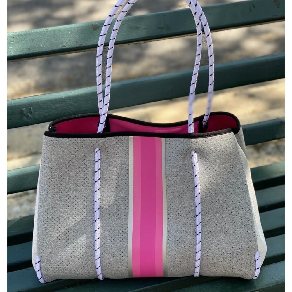 NWT Haute Shore Pink Dot Tote and Wristlet Pouch
